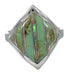 Turquoise Opal Sterling Silver Southwestern Ring Size 5 QX82539
